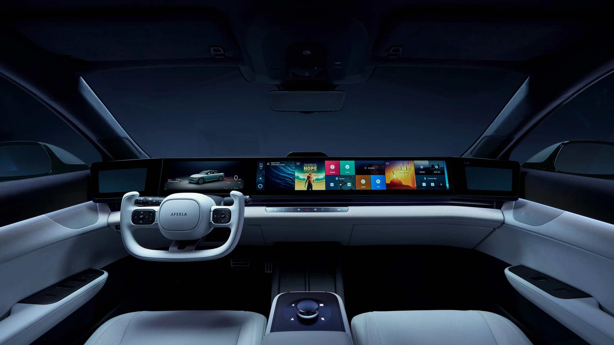 int design 01 scaled | Afeela | Microsoft, Sony และ Honda จับมือกัน! เปิดตัวรถ EV สายบันเทิง ขับเคลื่อนภายในด้วย AI